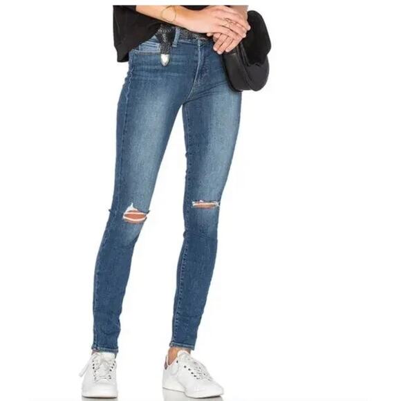 Paige Hoxton Ultra Skinny Distressed Jeans - Picture 1 of 8